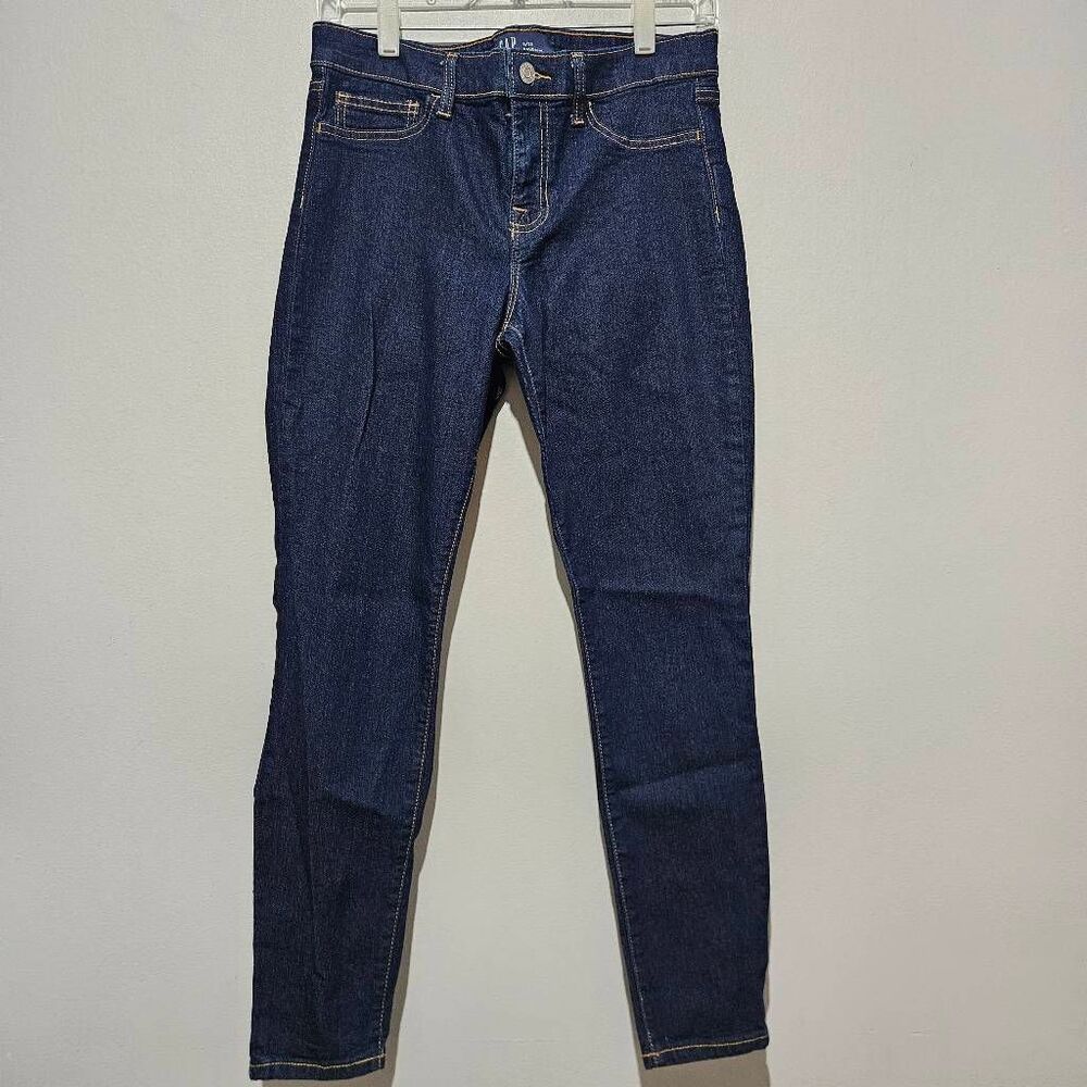 Gap Denim Favorite Jegging Jeans Girls  Size 6/28 Stretch Mid Rise Dark Wash